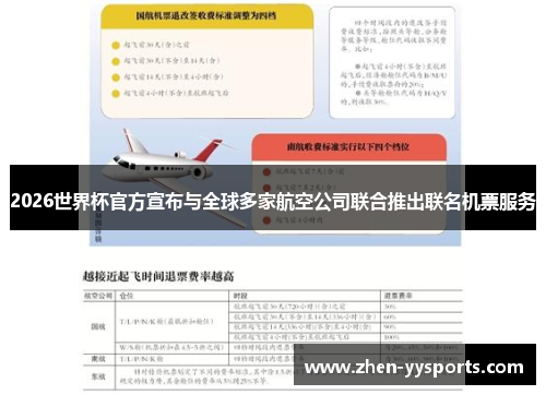 2026世界杯官方宣布与全球多家航空公司联合推出联名机票服务 2026世界杯官方宣布与全球多家航空公司联合推出联名机票服务